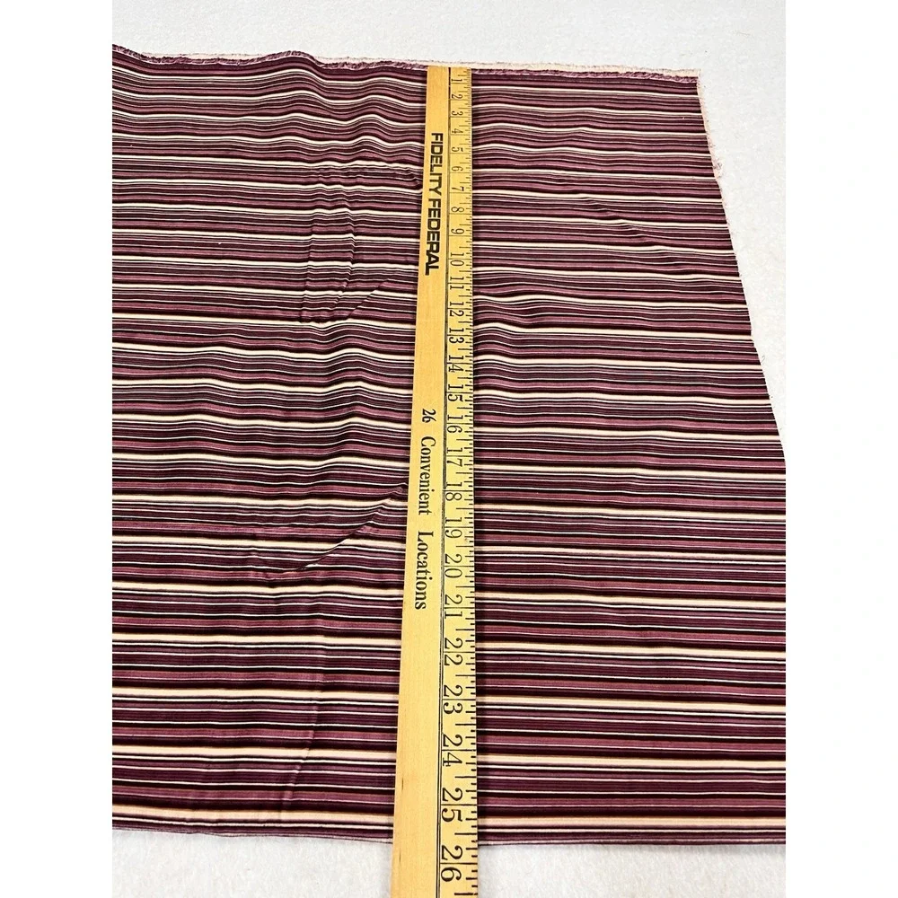 Fall Fabric Bundle Lot of 7 Pieces Purple Magenta Floral Stripes Quilting